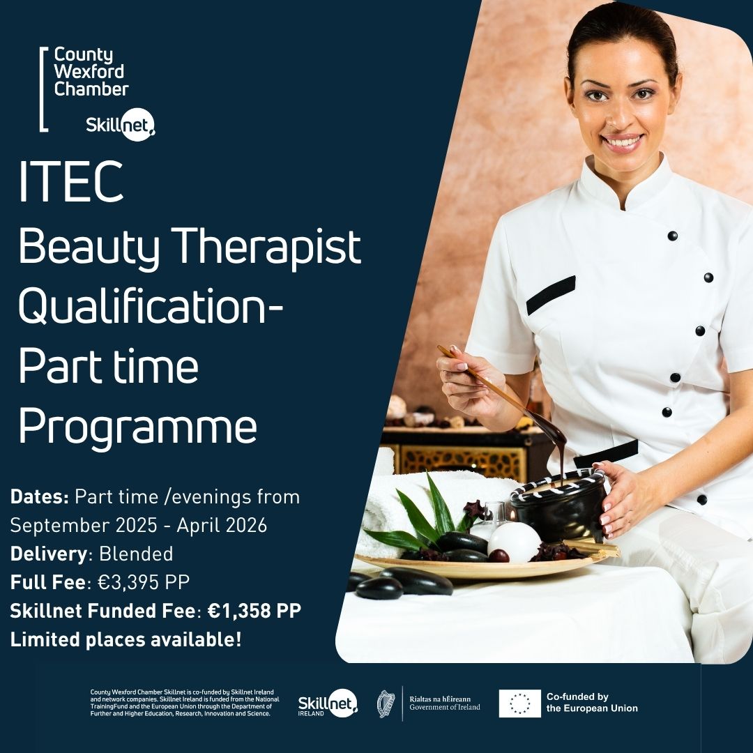 ITEC Beauty Therapist Course | Skillnet Funded | September 2025 | Wexford